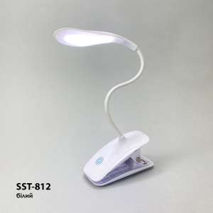 Лампа светодиодная аккумуляторная с прищепкой SST-812 (белый)